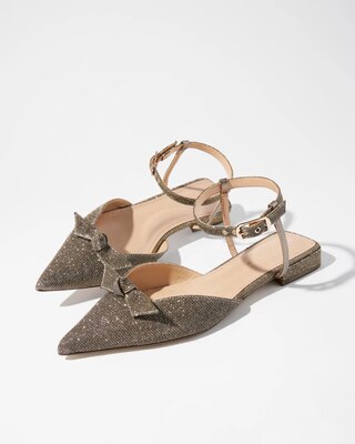 Sparkle Closed Toe Flats | White House Black Market